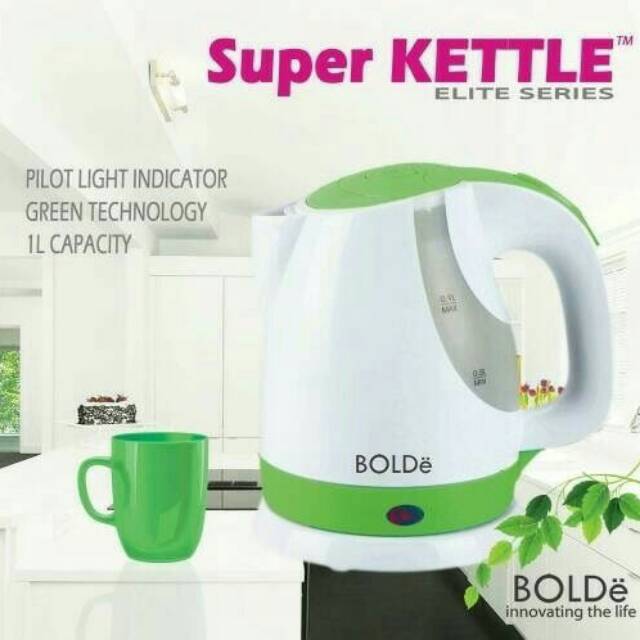 Teko Listrik Super Kettle Pemanas Air Cepat BOLDE