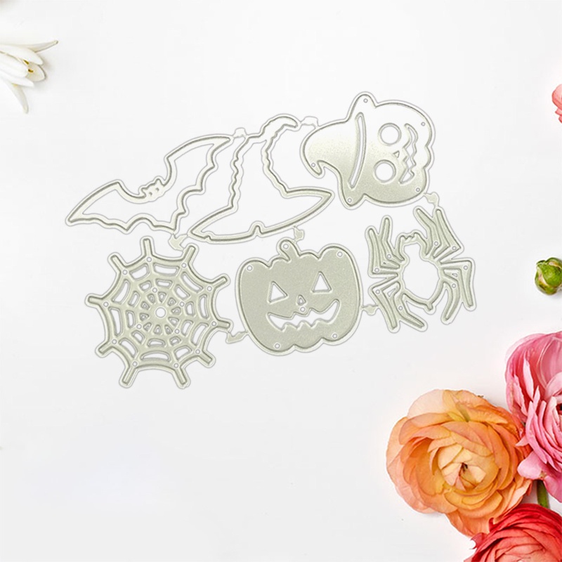 Cutting Dies Bahan Carbon Steel Tema Halloween Untuk Membuat Kartu Ulang Tahun / Scrapbook / Album