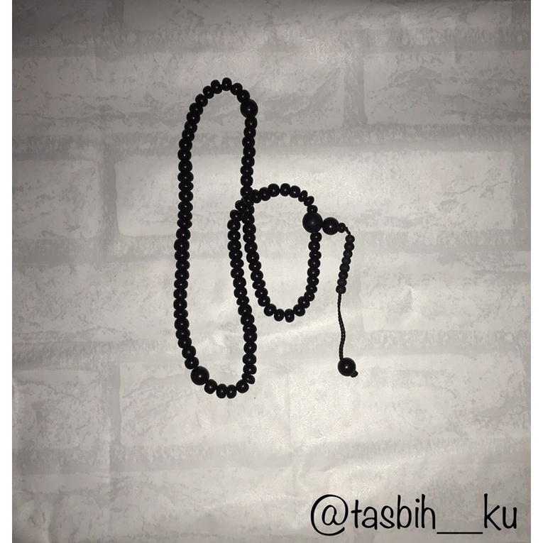 Tasbih Kayu Stigi Hitam 99 Butir