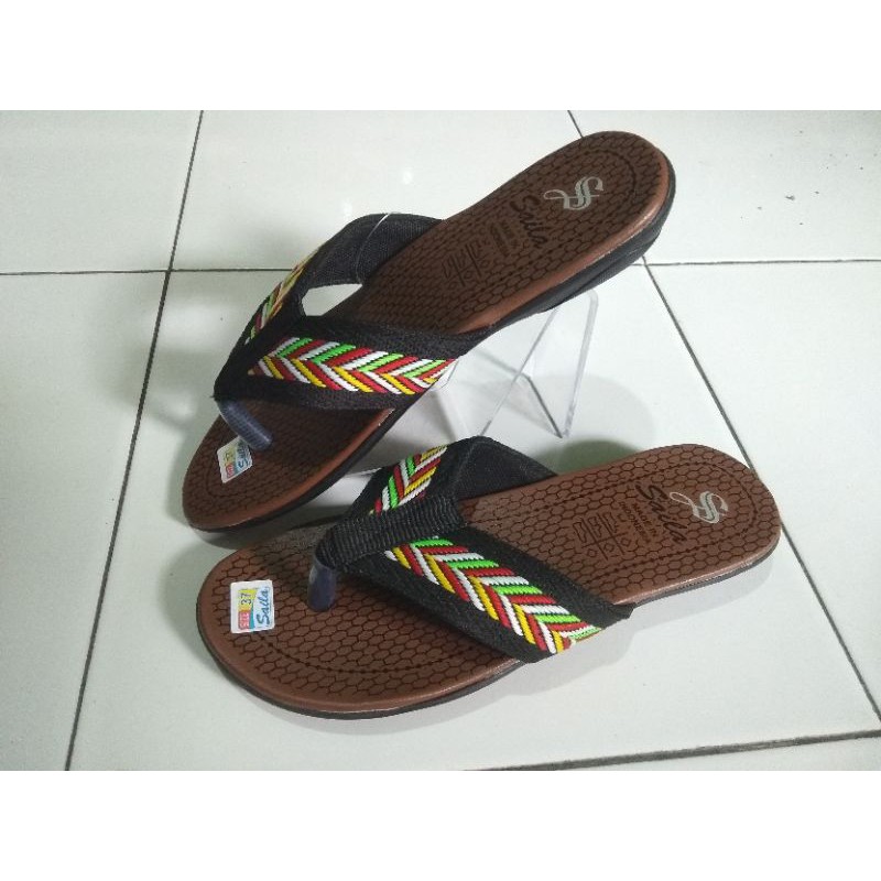 sandal  jepit turki kekinian Saila ukuran 37-40/sandal jepit turki terbaru