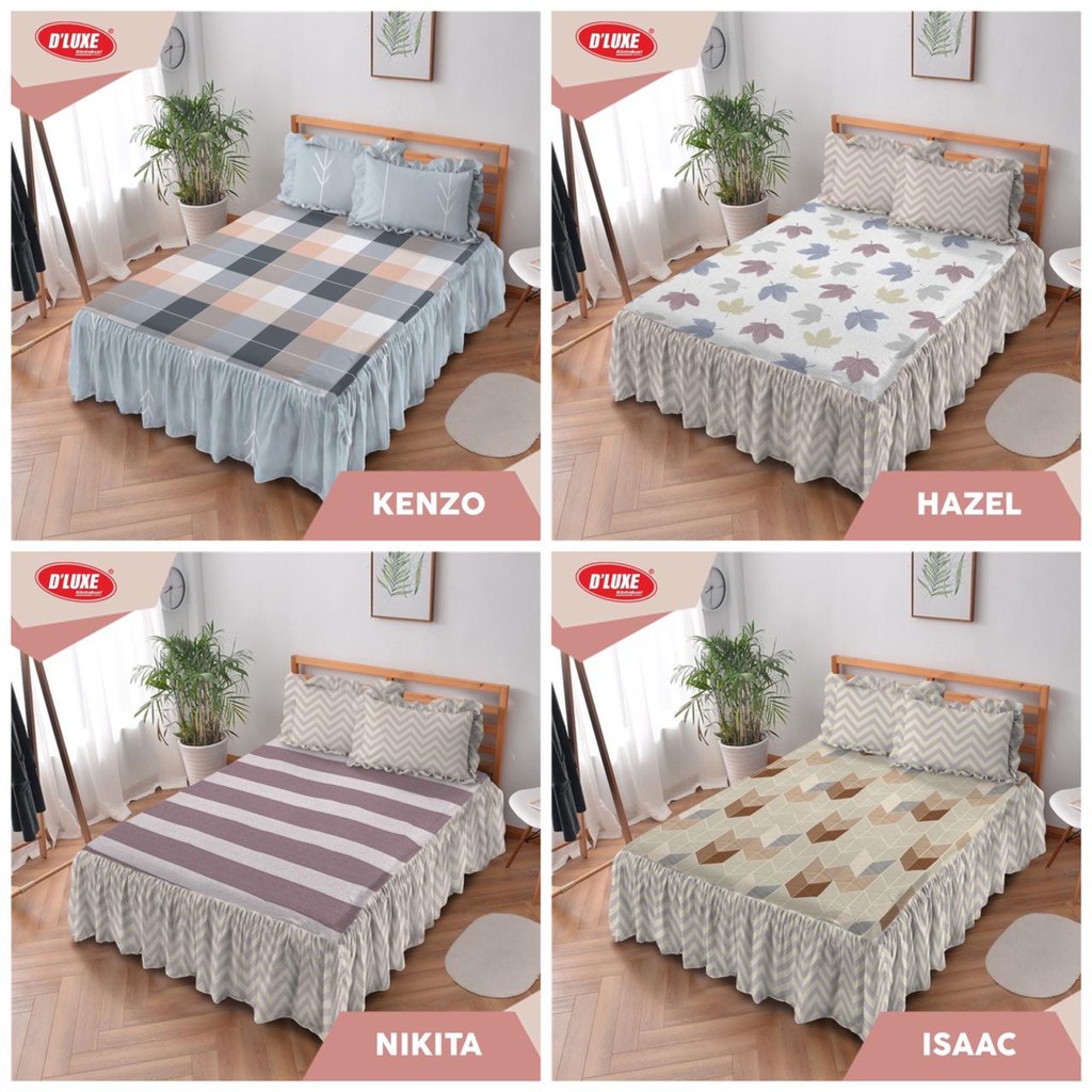 Sprei Kintakun D’Luxe Rumbai 160 x 200 Queen Size nomor 2 B4 bantal 4