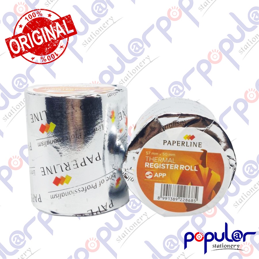 

Kertas Struk Register Kasir Thermal Roll Paper Paperline 57 x 50