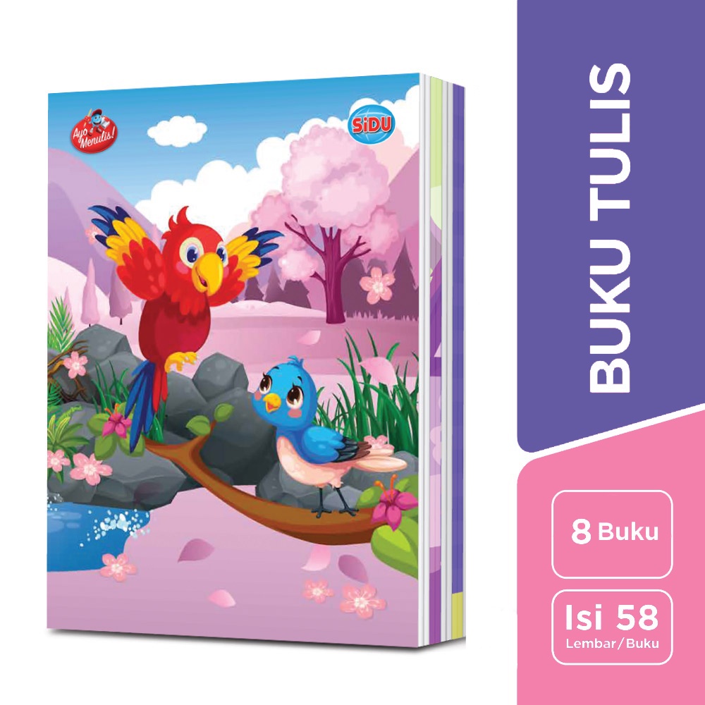 

[ 8 Buku ] Buku Tulis Catatan Book SIDU Sinar Dunia 58 Lembar LBR