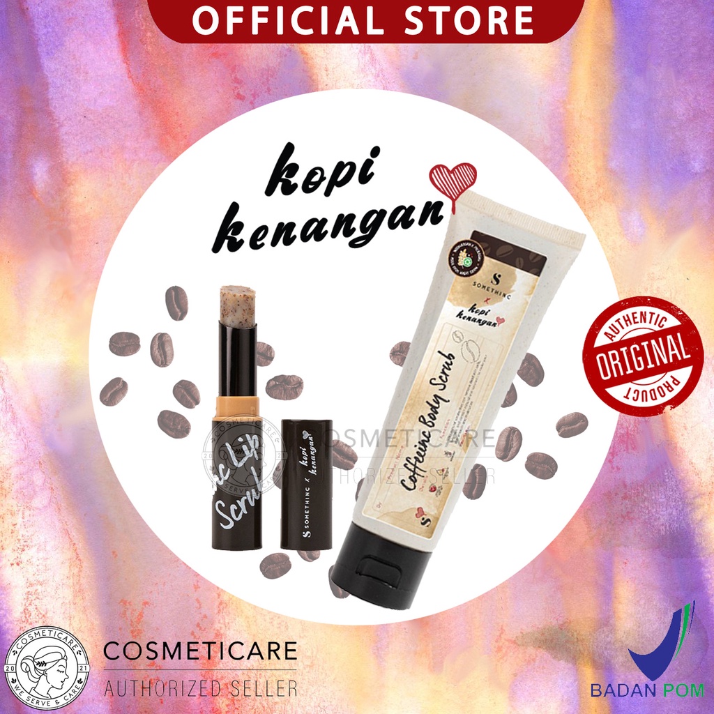 SOMETHINC x Kopi Kenangan Coffeinc Body Scrub Lip Scrub