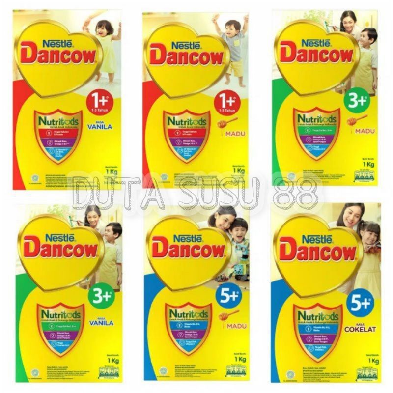 Dancow 1kg 1+/ 3+/ 5+ Madu/Vanila/Coklat