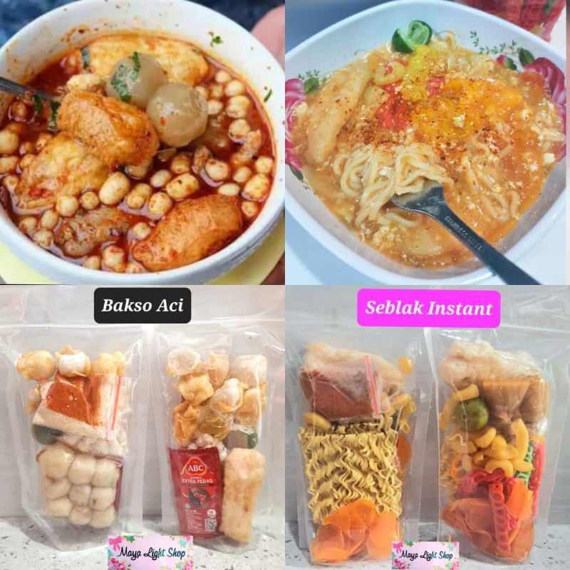 Jual Bakso Aci Instant Seblak Instant Baso Aci Cuanki Kekinian Halal