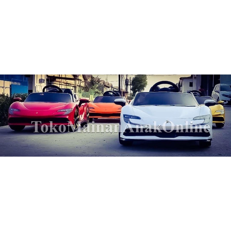 Mobil aki PMB 6188 VARSA Ferrari Lamborghini M6188 Remote Mainan Anak-6