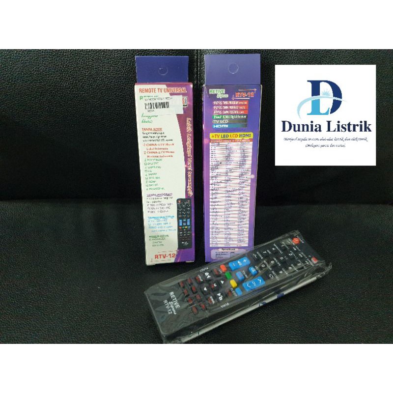 Remote tv universal merk retive RTV12