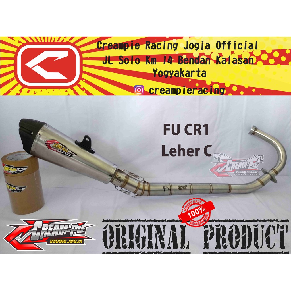 Knalpot Creampie Satria FU CR1 Leher C Asli Jogja