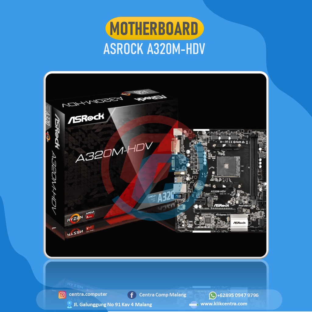 ASROCK MOTHERBOARD A320M-HDV