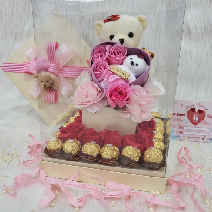 

Paket box hampers bunga valentine anniversary ulang tahun wisuda 82