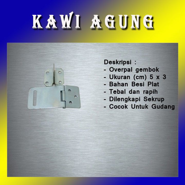 OVERPAL GEMBOK 2 INCH 5 CM TEMPAT CANTOLAN GEMBOK 2 INCH 5 CM KAWIAGUNG