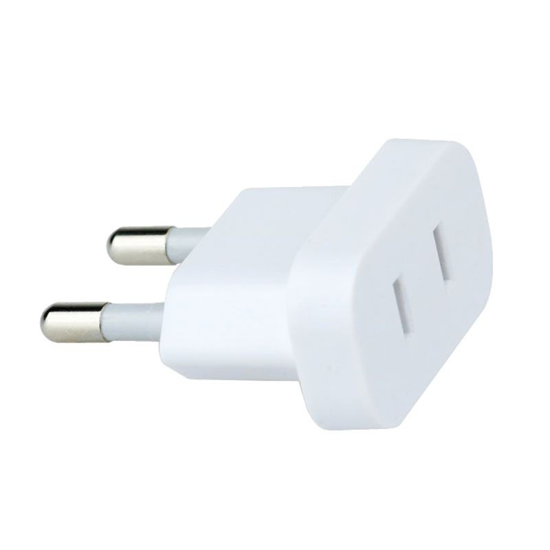 Vivi Adapter Konverter Power Socket Plug Us Jack Ke Eu 4mm Untuk Travel