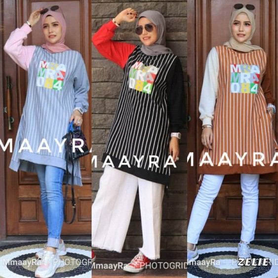 ZELIE by MMAAYRA (Gamis syari, gamis murah, gamis set, dress pesta, gamis simple)
