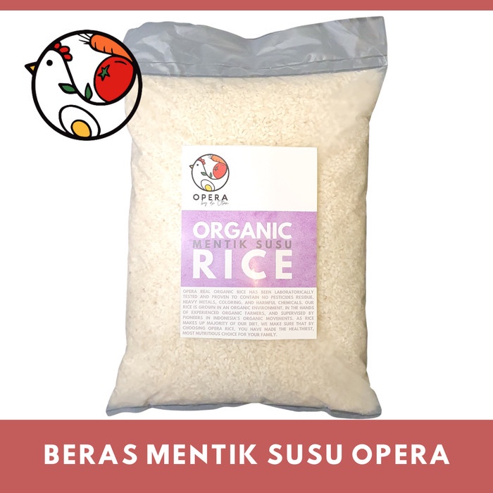 

fs2011bb Beras Putih Mentik Susu Organik 5 Kg Opera Organic White Rice Sehat - 1 Kg Sv012Ss