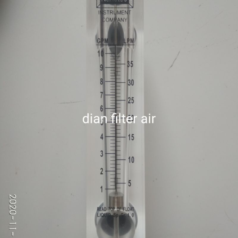 FLOWMETER 10 GPM 35 LPM