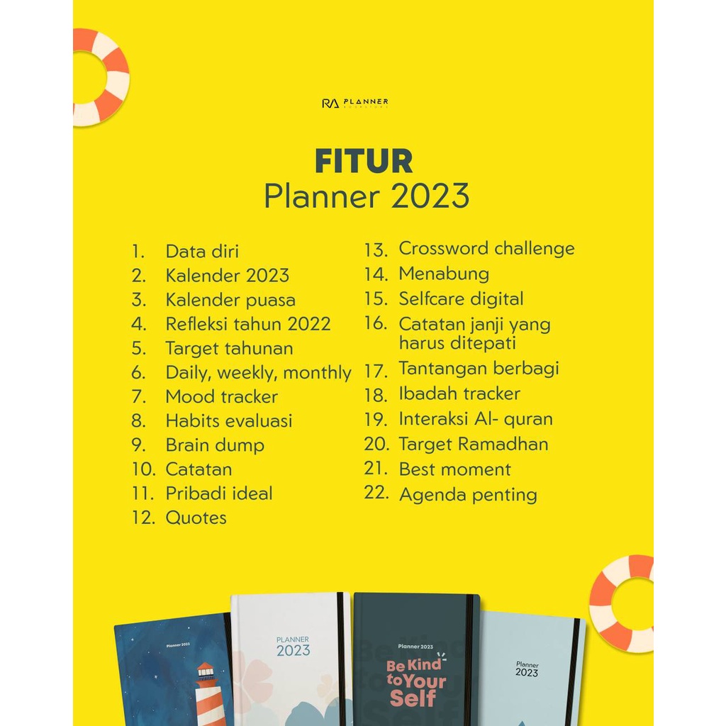 

Terlaris ✨ - READY RA PLANNER BOOK 2023 BUKU AGENDA CATATAN HARIAN KERJA, BINDER A5 Daily Planner / To Do List / Weekly Planner / Bullet Journal / Meal Planner3.1.23