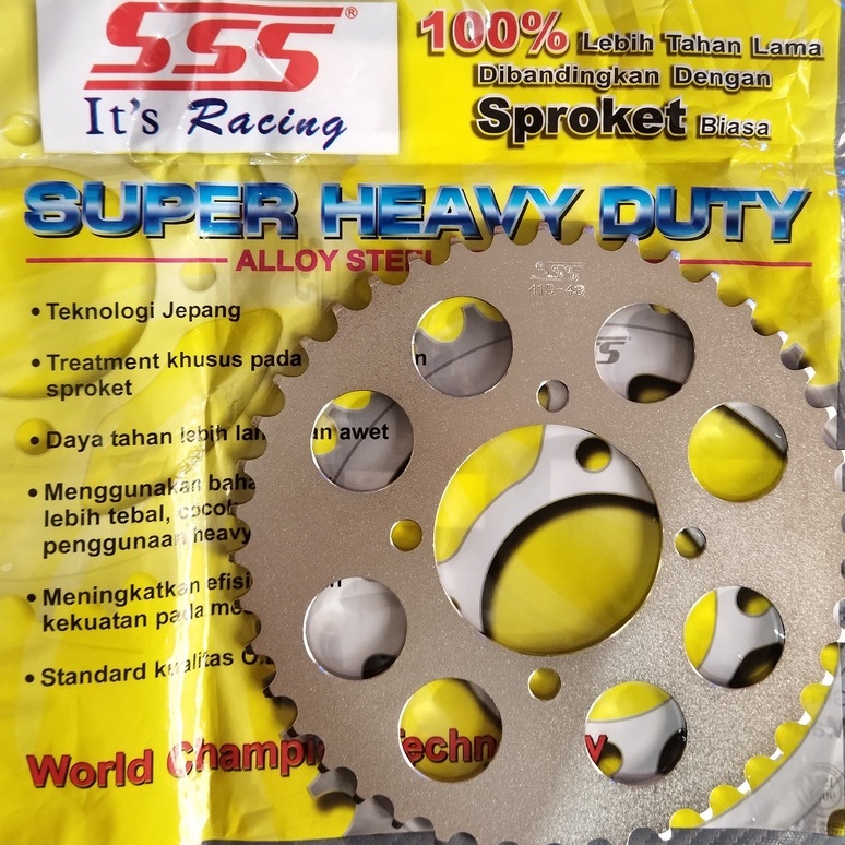 SSS Racing Gear Belakang 415 RXX RX King New Fizr Vega R New Jupiter Z New 28T 29T 30T 31T 32T 33T 3