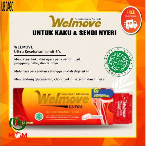 [BPOM] Welmove Ultra Suplemen Makanan Isi 5 Kaplet / Vitamin Sendi