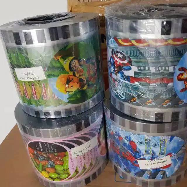 Termurah MEDAN Hanaiso Ukuran Besar Plastik Tutup Refill Cup Sealer Lid motif kartun dan buah