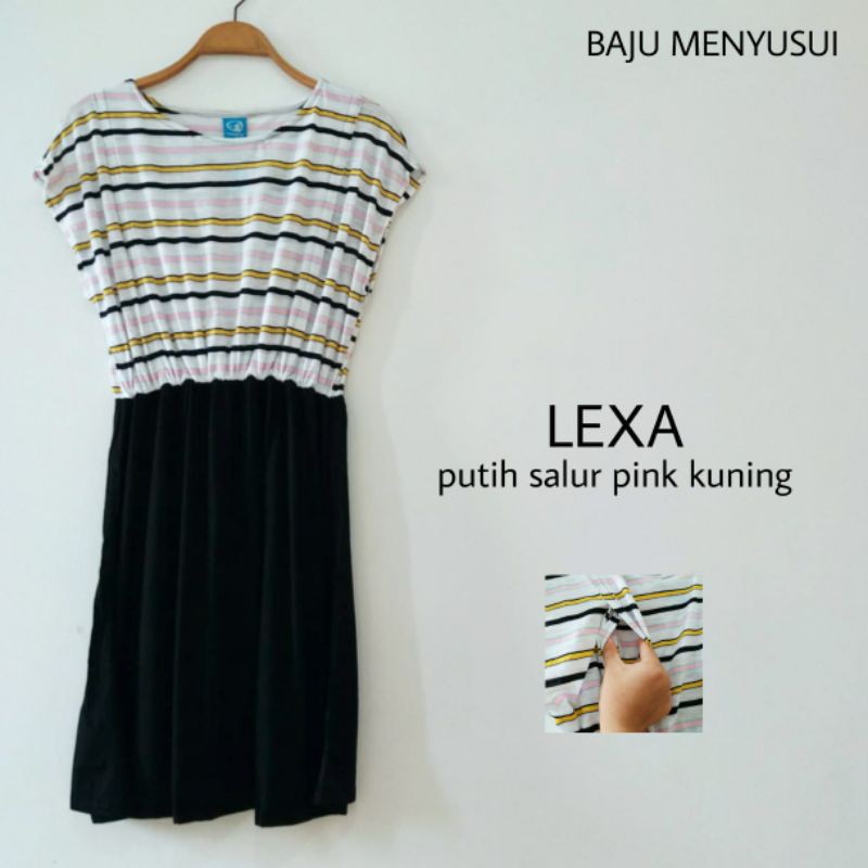 MAMIGAYA Nursing Wear - LEXA | Dress Menyusui | Baju ASI