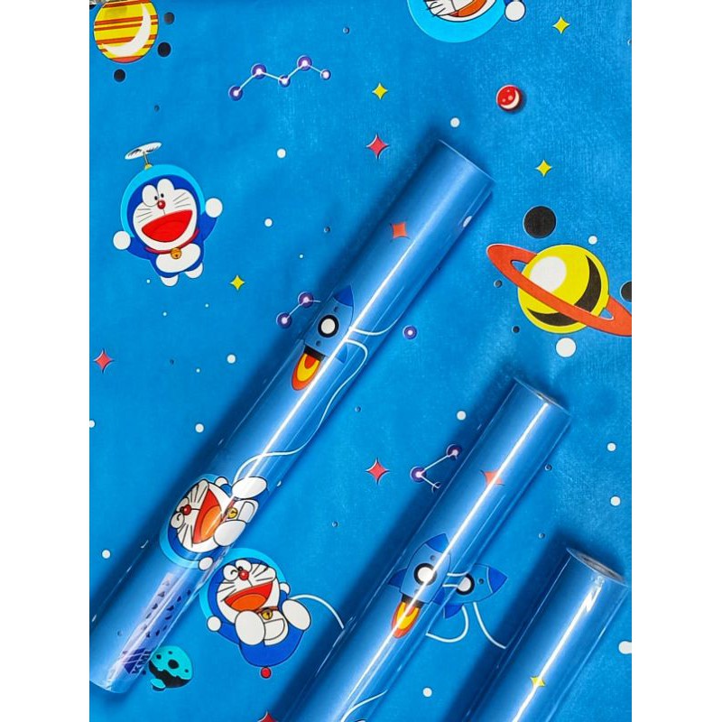 Wallpaper Sticker Dinding Motif Doraemon Planet Panjang 10M x Lebar 45cm