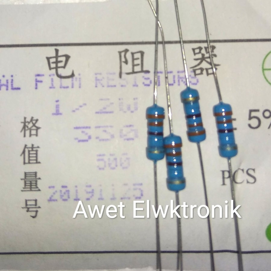 resistor 330 ohm 1/2 watt resistor 330r 1/2w resistor 330R 1/2W
