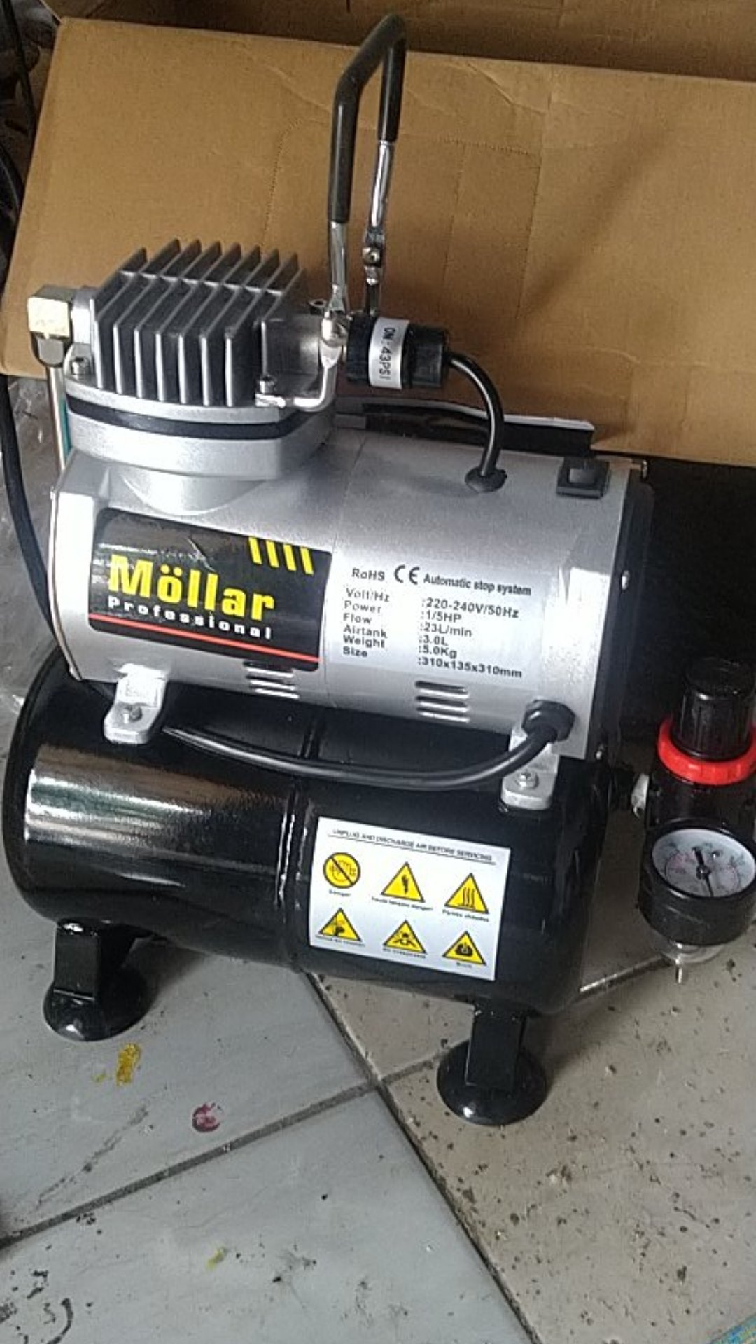 Kompresor Mini Compressor Oil - Less Tangki 3 Liter 150 Watt Mollar