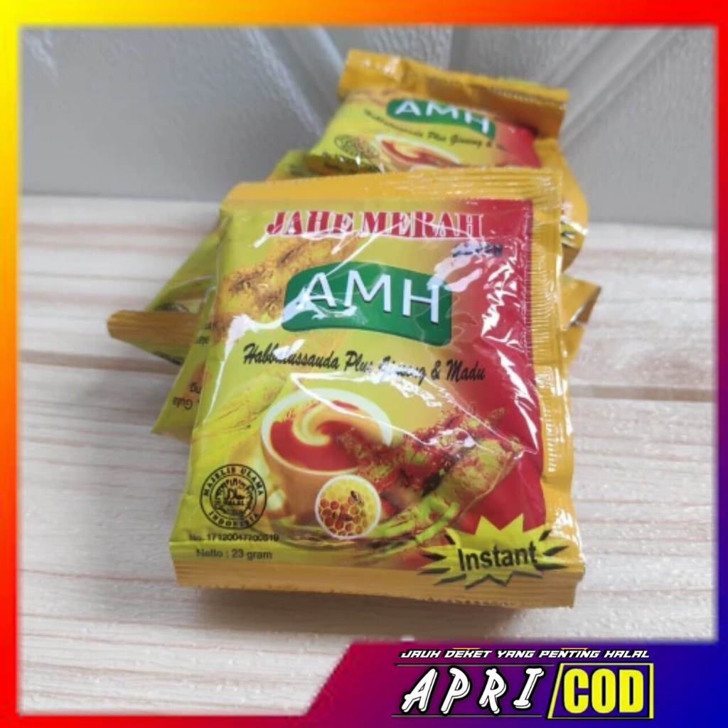 

Jahe merah herbal super AMH amanah habbatusauda gingseng dan madu