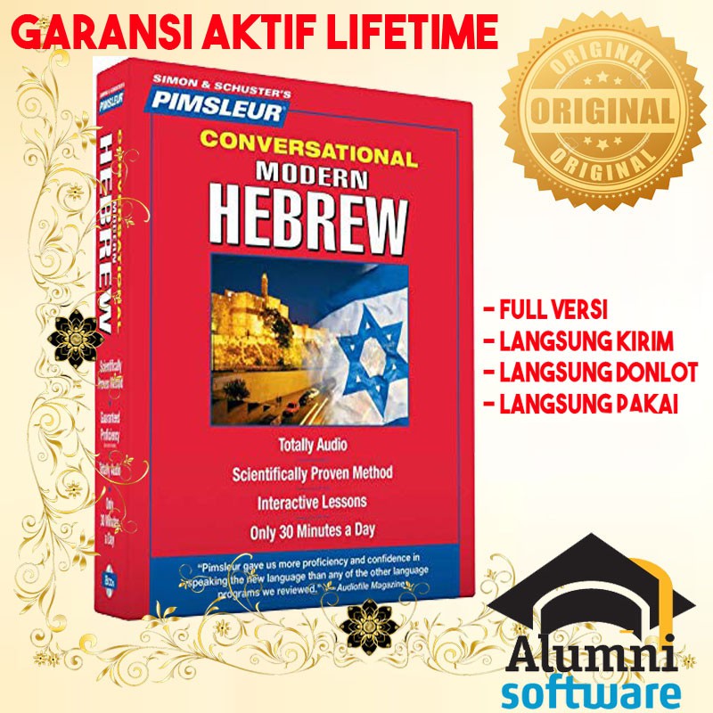 [PAKET] Pimsleur HEBREW Ibrani - Audio Mp3 Teknik Belajar Bahasa Cepat