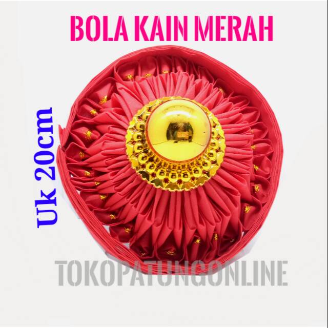 Bola Pita Kain merah Jumbo