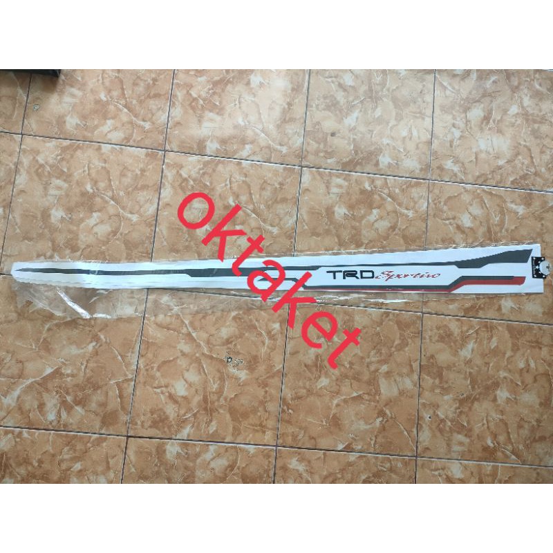 Stiker body samping TRD Sportivo A.N Yaris Agya Calya Avanza Xenia Etios Sirion putih