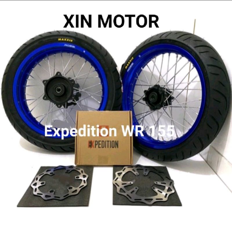 Paket Whelset Velg SuperMoto Super Moto Yamaha WR 155 Paketan Velg WR