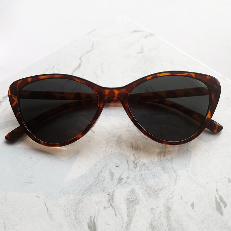 COD❤️Kacamata Hitam Leopard Cat Eye Wanita Fashion Korea Kaca Mata UV400 Fashion Gaya Retro Kacamata cat Fashion Import Eyeglasses Ready Dtock