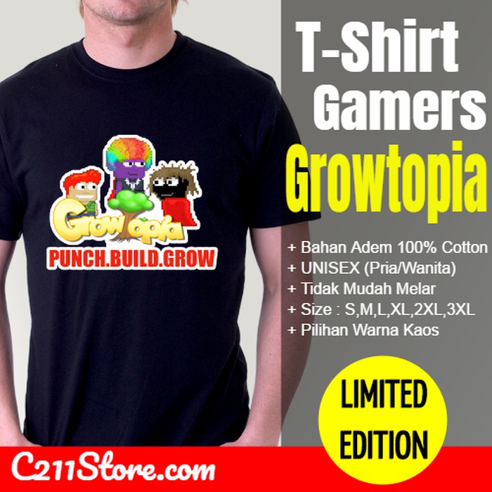 Laris Tshirt Kaos Game Growtopia Hamumu - GROW-0002