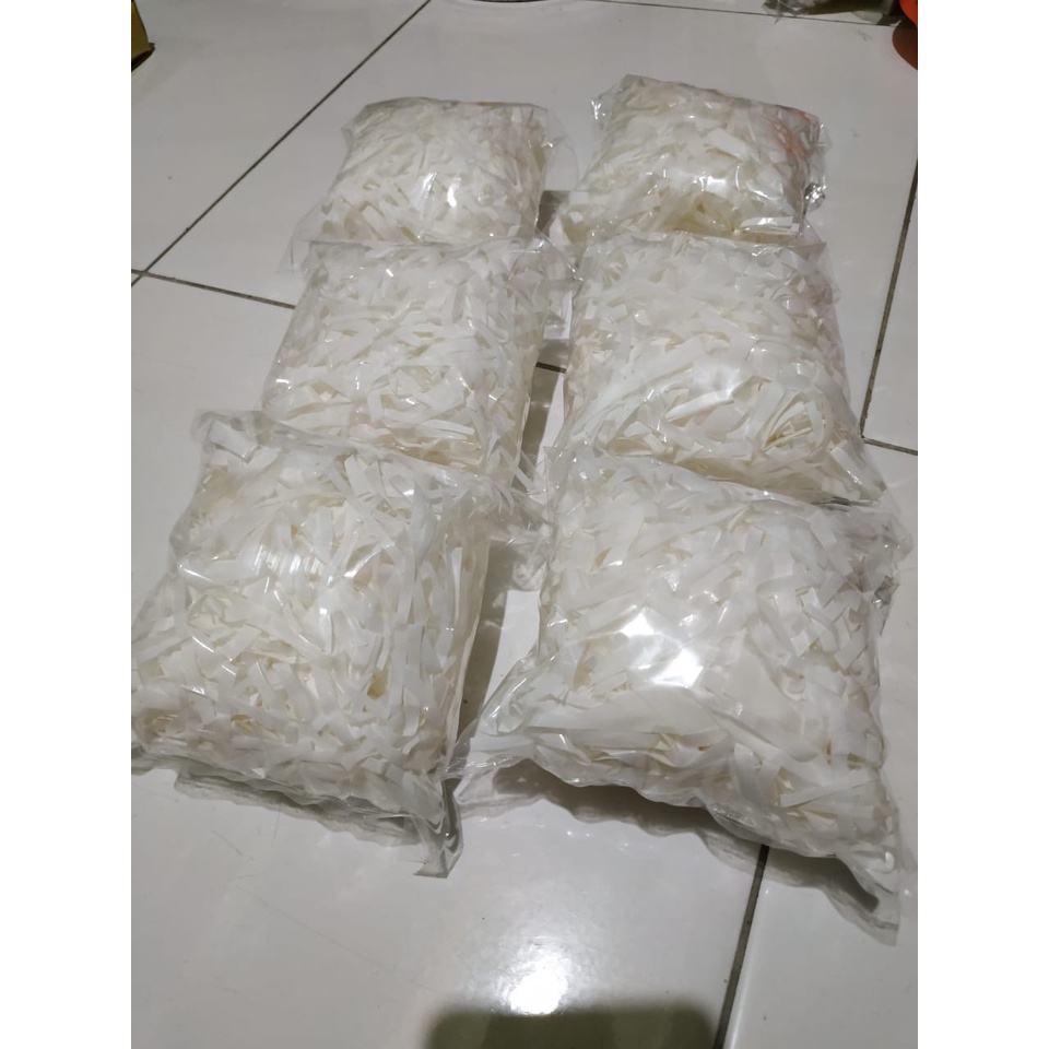 

Kertas Serut Packing Hampers Cacah Putih Bersih Shredded Paper