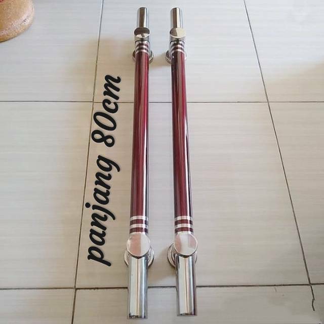 Handle Pegangan Pintu Rumah merah marun