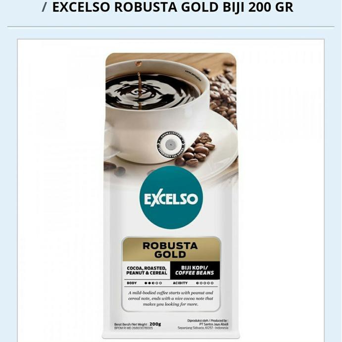 

Kopi- Excelso robusta gold biji -Biji-Kopi.