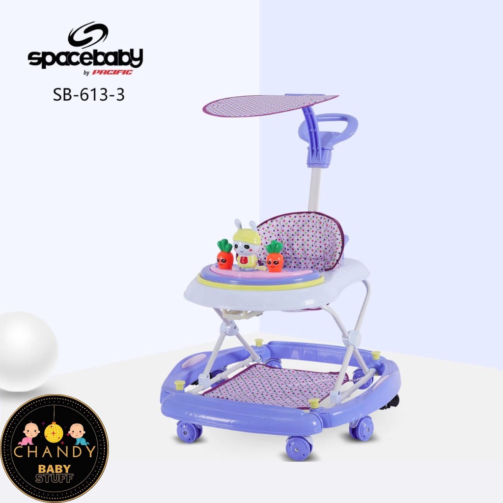 BABY WALKER SPACE BABY SB 613-3 ADA REM DAN BISA AYUN