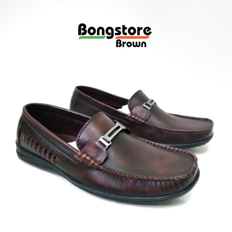 sepatu pria loafer kulit asli bros upp berkualitas premium