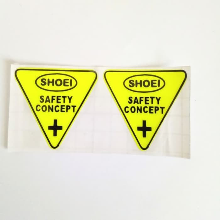 Stiker Visor Helm Shoei Stiker Helm Shoei Safety Concept