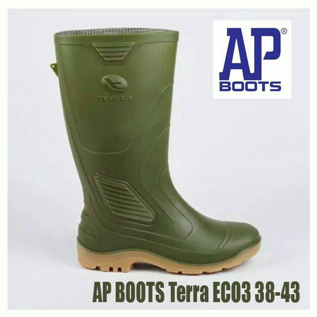 AP Boots Terra ECO 3 Panjang 38-43 / Sepatu Karet Proyek Outdoor Tahan Air