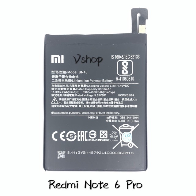 BATERAI BATRE FOR XIAOMI REDMI NOTE 6 PRO - BN48 BATTERY