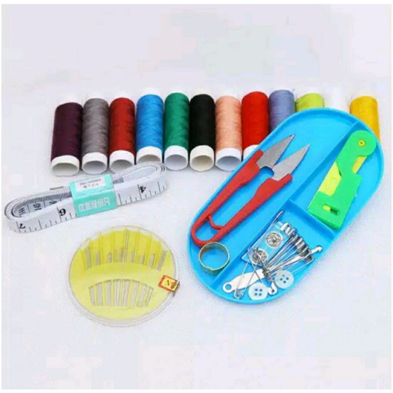 Sewing Kit Set Perlengkapan Alat Jahit Besar 12 Benang