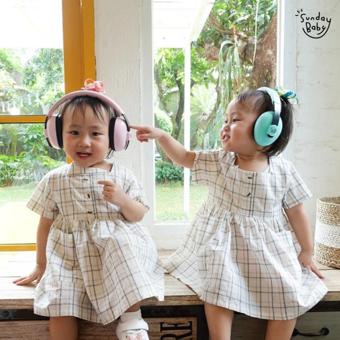Terlaris Sunday Baby Earmuff / Earmuff Bayi - Pink Paling Populer