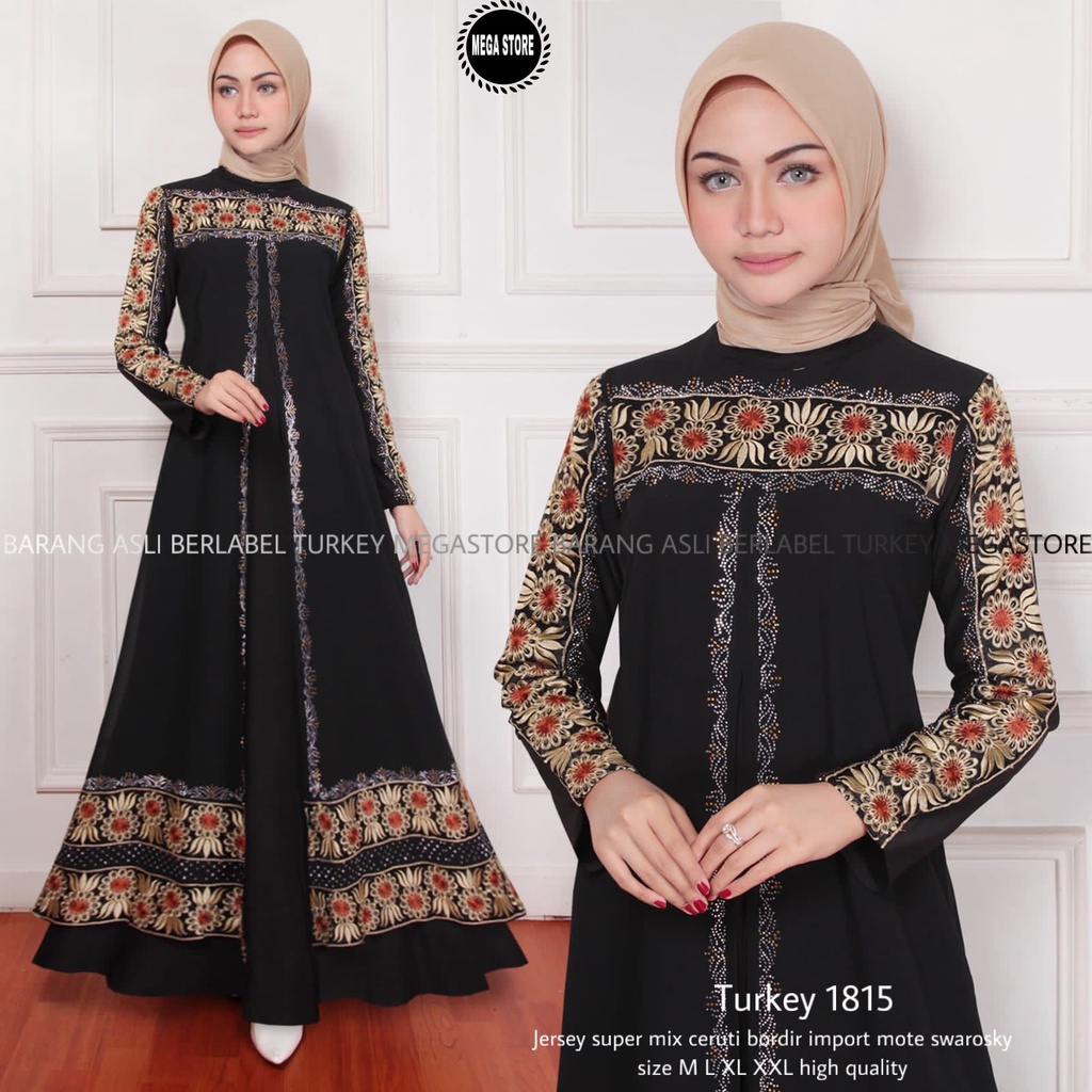 Abaya Turkey Serba Abaya Turki Hitam Best Seller Terbaru Mewah