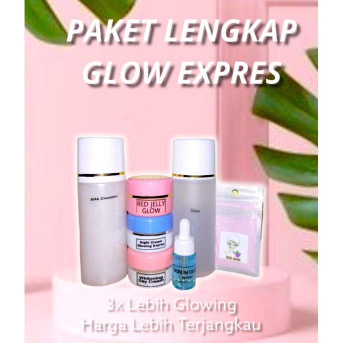 Paket Lengkap 5in1 Farma Original Glow Expres spc 10% spc5%