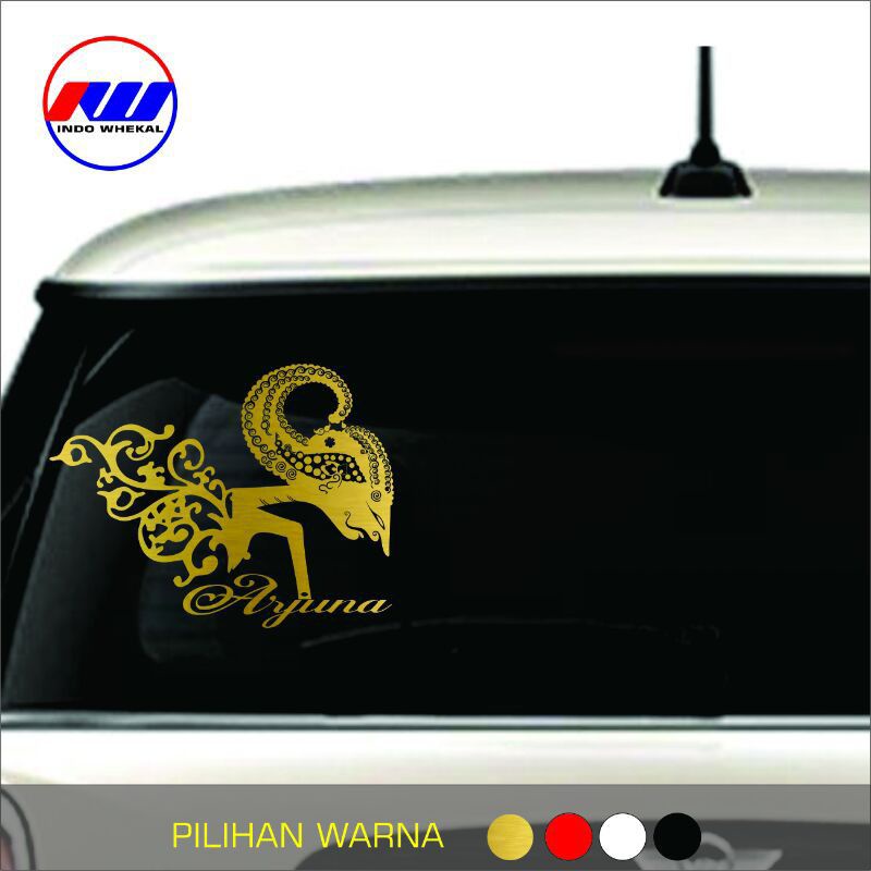 STIKER CUTTING WAYANG ARJUNA