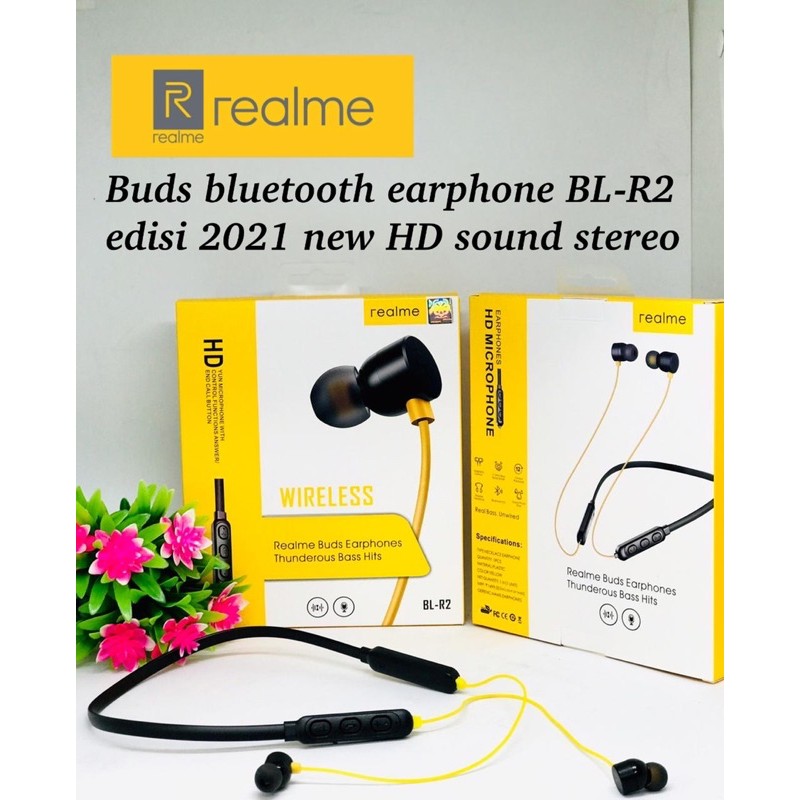 BLUETOOTH REALME  BUDS BL-R2 SPORTY NEW 2022 HEADSET IN EAR WIRELLESS EARPHONE