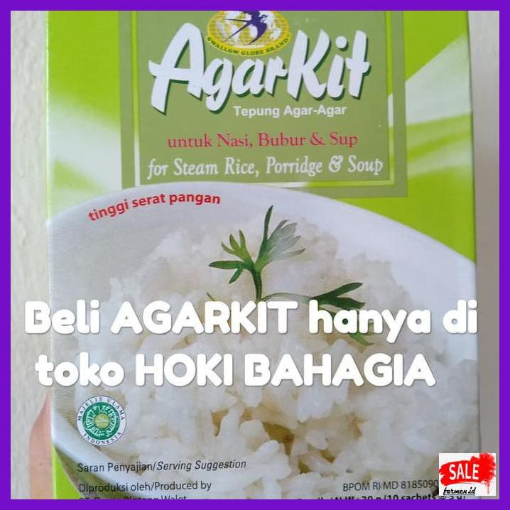 

Rasbeputih- Agarkit / Agar Agar Untuk Nasi Sepulen Restoran Jepang -Aslii.